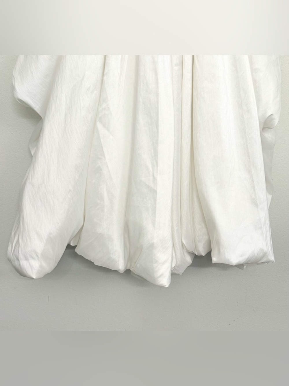 NWT SIMKHAI Izzy Strapless Taffeta Midi Dress in Ivory, size M - Picture 10 of 16
